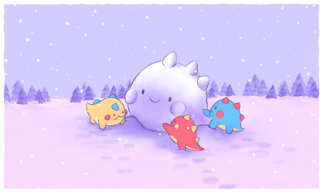 dinos snowman